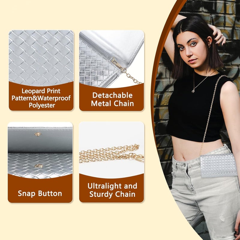 UU Crossbody Bags for Women, Small Bag with Removable Chain, Card Slots & Phone Pocket - Lightweight Purse Wallet (8 Colors) - Image 4